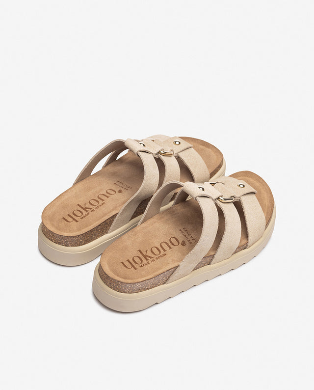yokono Sandalia de plataforma TUNEZ-256 beige En oferta