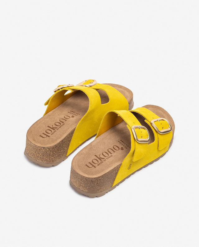 yokono Sandalia de plataforma WIWI-003 amarillo Gran oferta