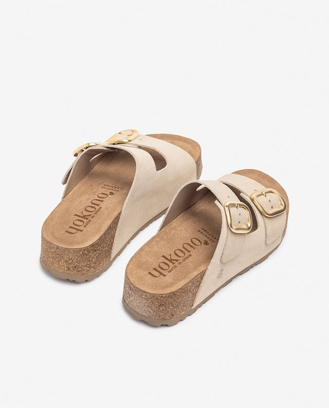 yokono Sandalia de plataforma WIWI-003 beige Rebajas baratas