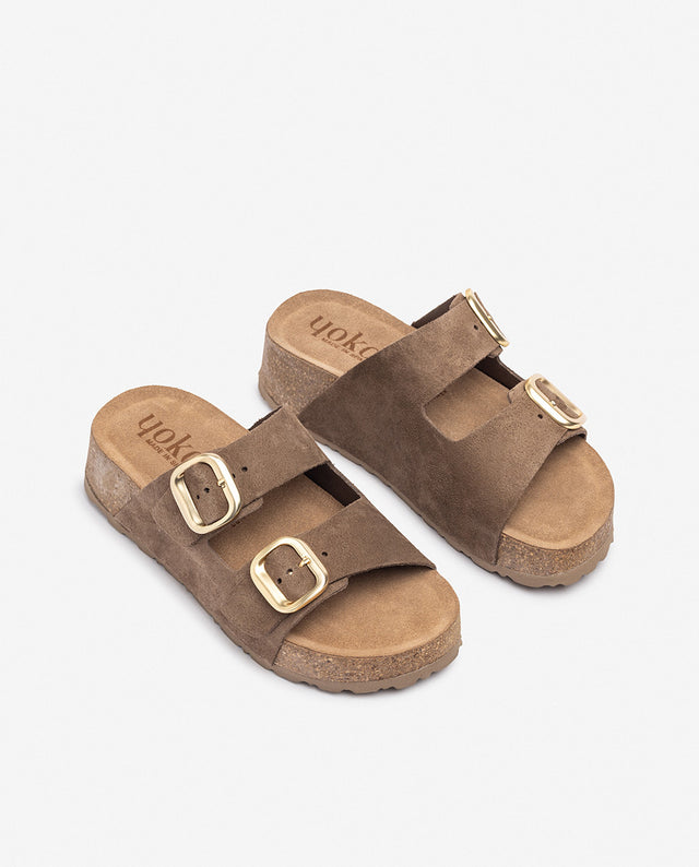 yokono Sandalia de plataforma WIWI-003 marrón Rebajas de fábrica