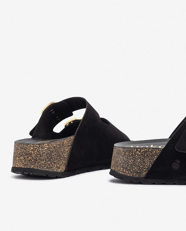 yokono Sandalia de plataforma WIWI-003 negro Los más vendidos