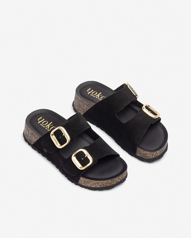 yokono Sandalia de plataforma WIWI-003 negro Los más vendidos