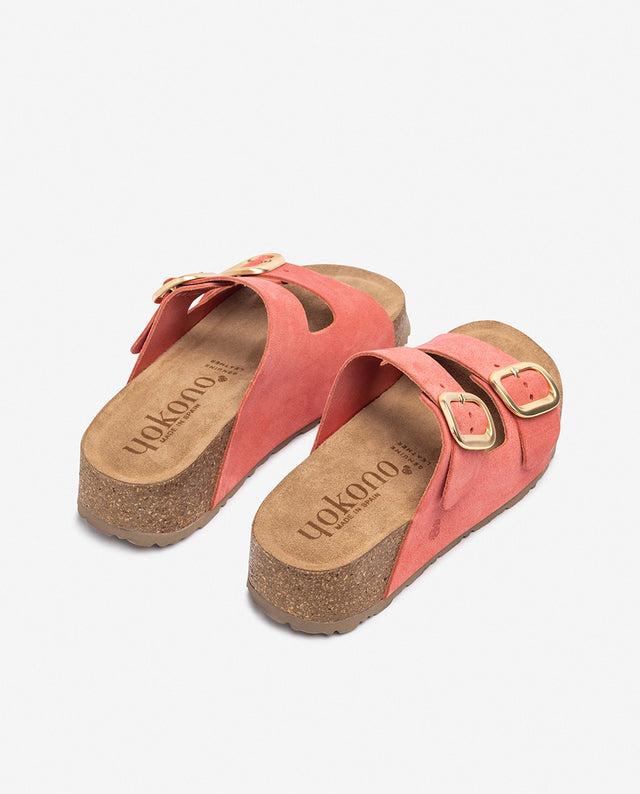 yokono Sandalia de plataforma WIWI-003 coral Ventas relámpago