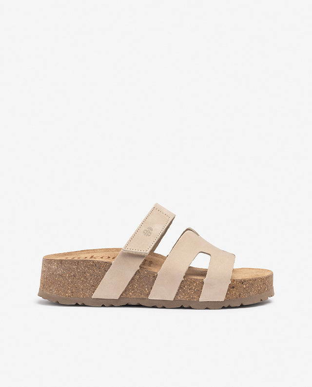 yokono Sandalia de plataforma WIWI-125 beige Descuento