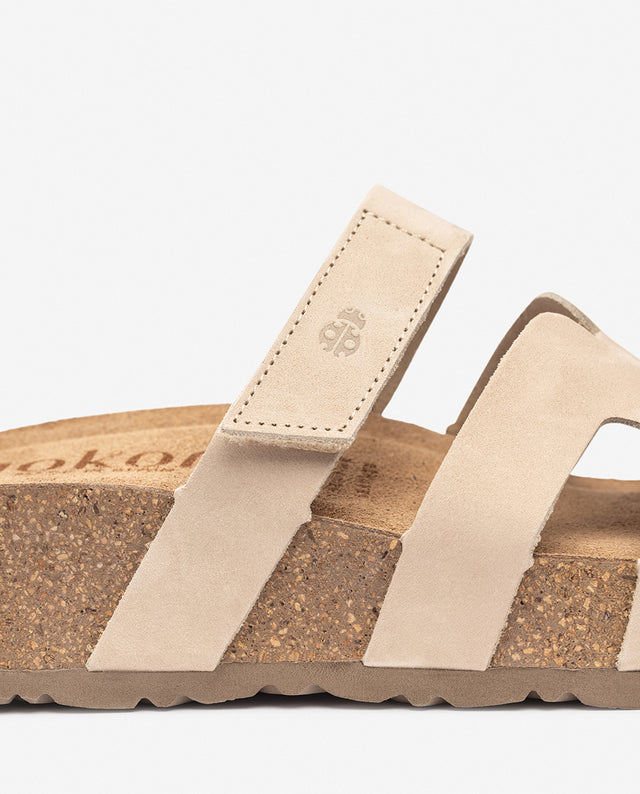 yokono Sandalia de plataforma WIWI-125 beige Descuento