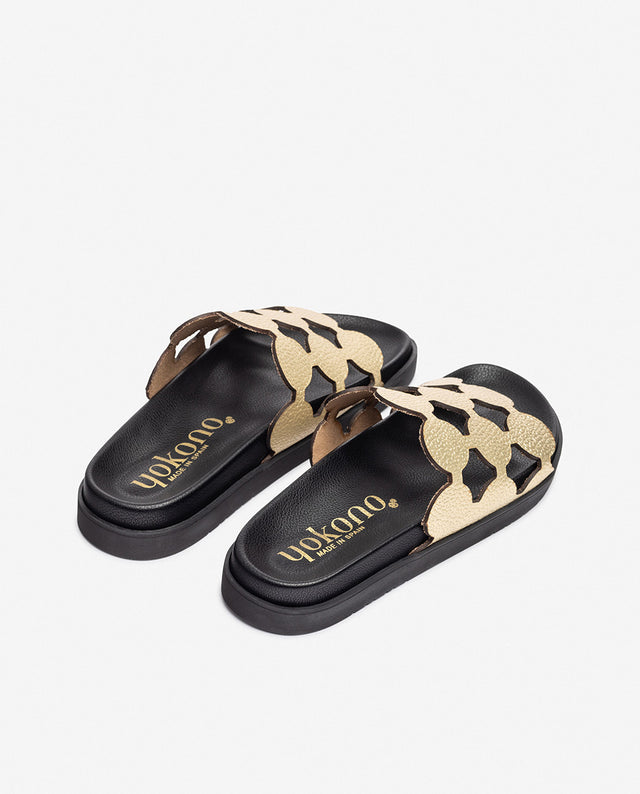 yokono Sandalia plana MORENA-256 dorado Mejor oferta