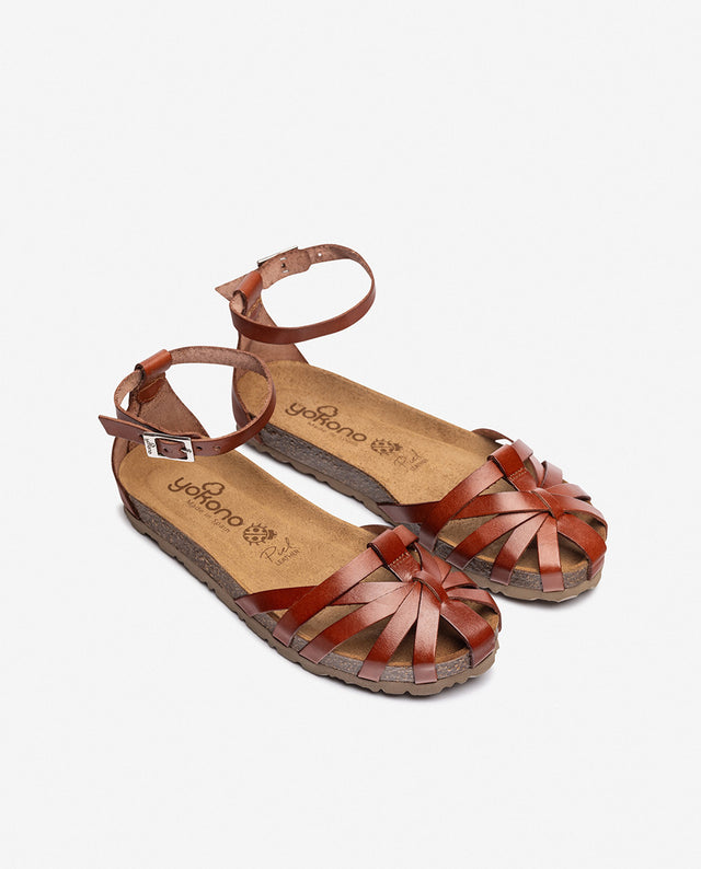 yokono Sandalia plana VILLA-011 marrón Rebajas online