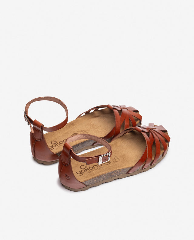 yokono Sandalia plana VILLA-011 marrón Rebajas online