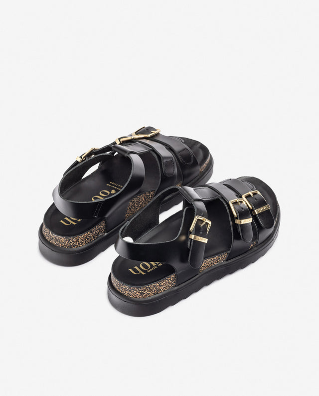 yokono Sandalia de plataforma TUNEZ-114 negro Oferta especial