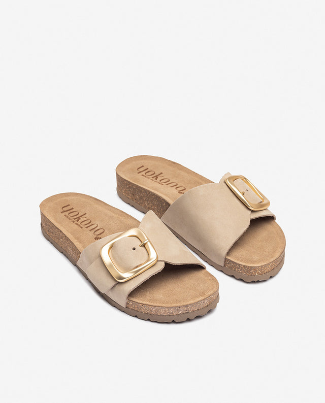yokono Sandalia plana JERBA-114 beige ÚLTIMAS EDICIONES