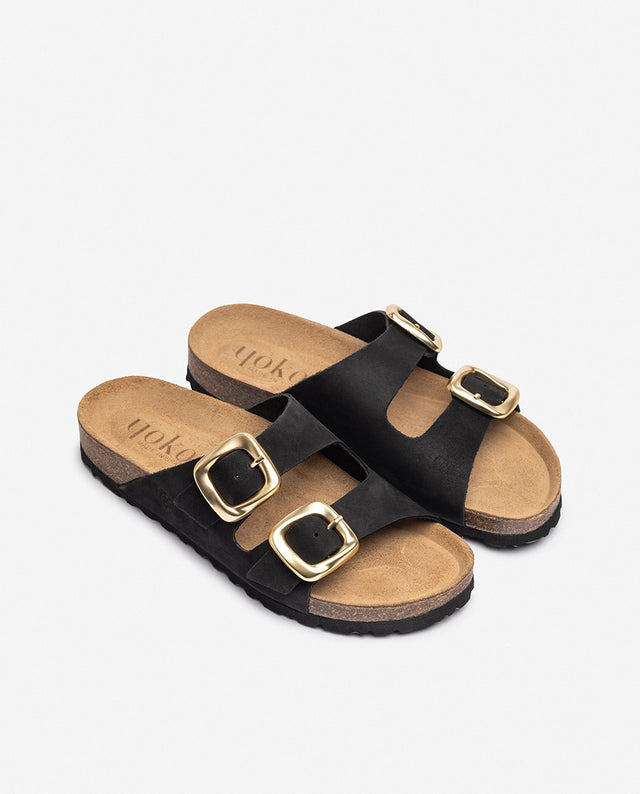 yokono Sandalia plana GRANADA-700 negro Precio de fábrica