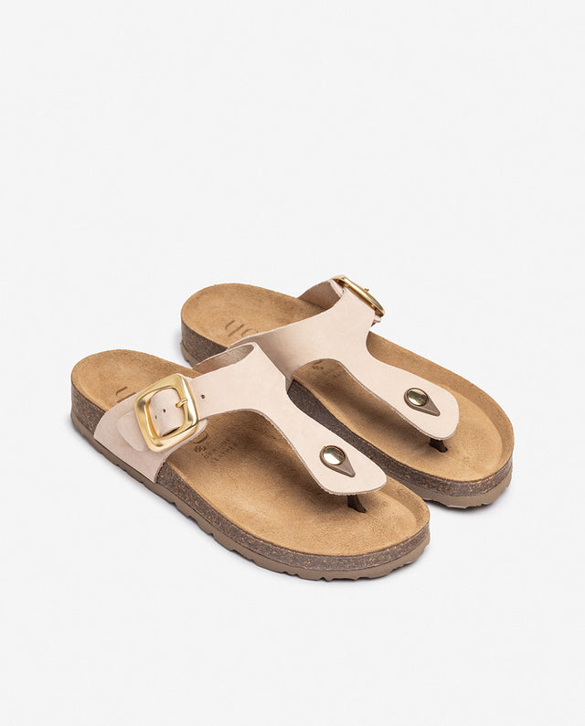 yokono Sandalia plana GRANADA-002 beige Superdescuento