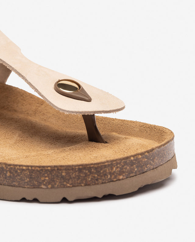 yokono Sandalia plana GRANADA-002 beige Superdescuento