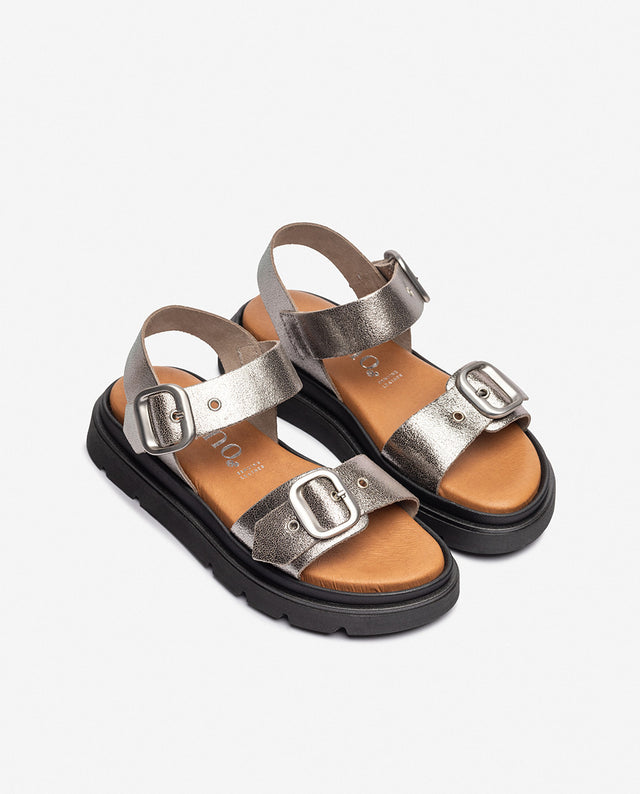yokono Sandalia plana YAMBRE-251 plateado Precios de Black Friday