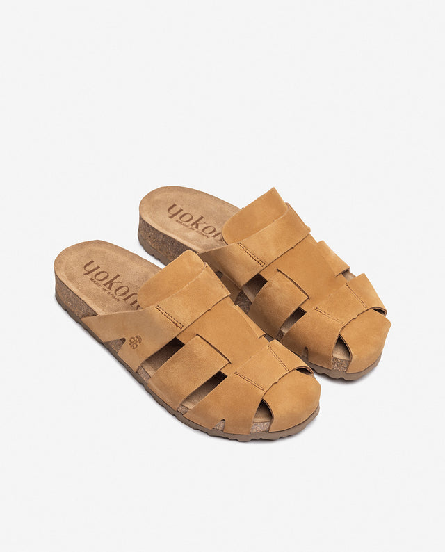 yokono Sandalia plana JERBA-253 camel En oferta