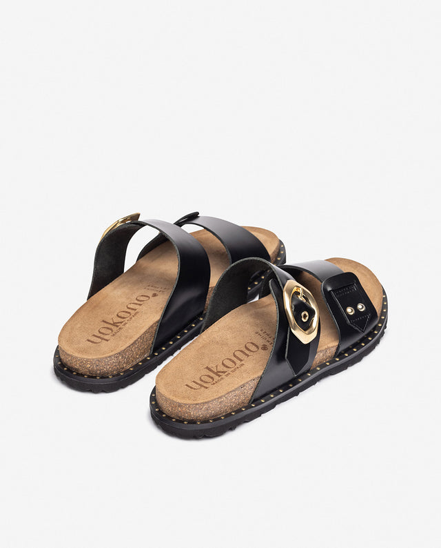 yokono Sandalia plana BOLUS-254 negro Oferta exclusiva