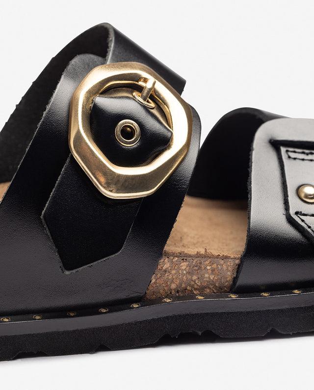 yokono Sandalia plana BOLUS-254 negro Oferta exclusiva
