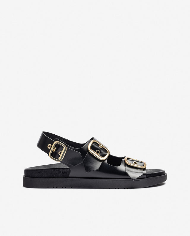yokono Sandalia plana MORENA-253 negro Última moda