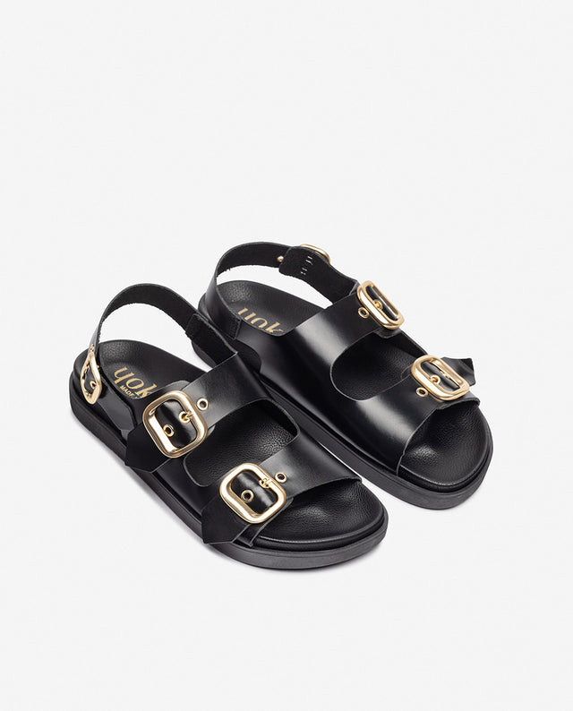 yokono Sandalia plana MORENA-253 negro Última moda