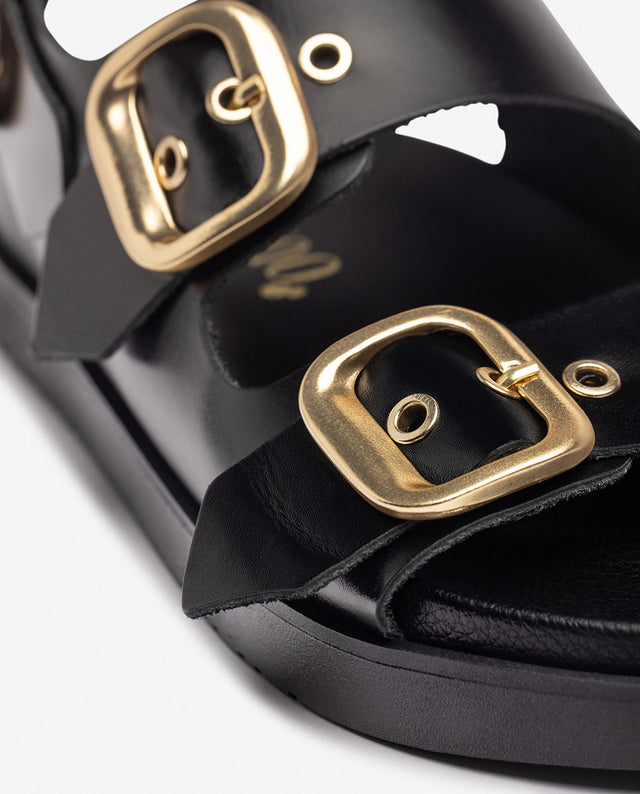 yokono Sandalia plana MORENA-253 negro Última moda