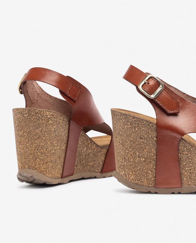 yokono Sandalia de cuña CORFU-250 marrón Ofertas de temporada