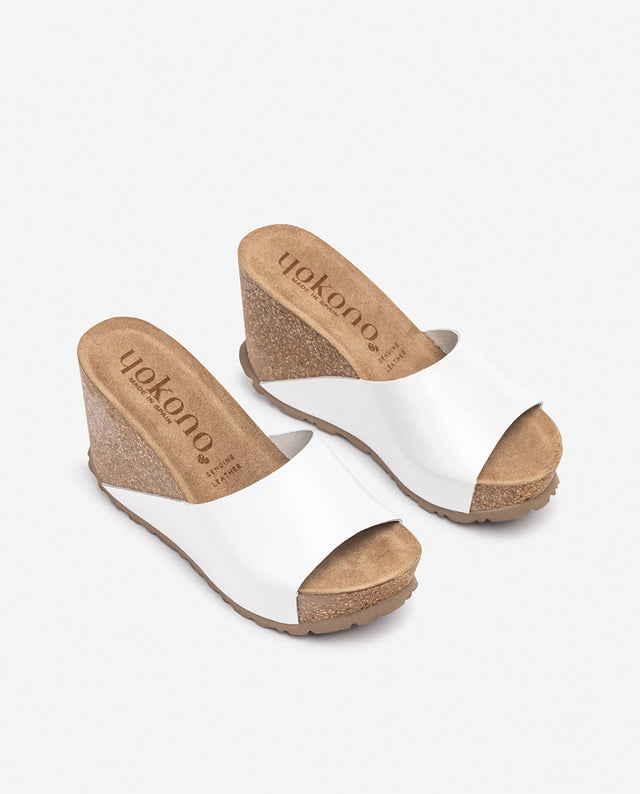 yokono Sandalia de cuña CORFU-253 blanco Grandes ahorros