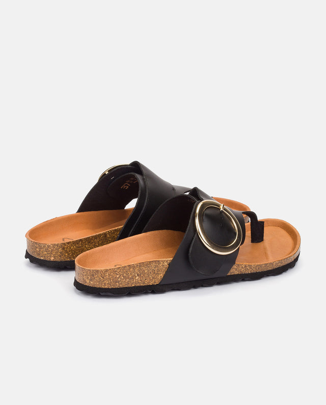 yokono Sandalia plana Granada 704 negro Outlet