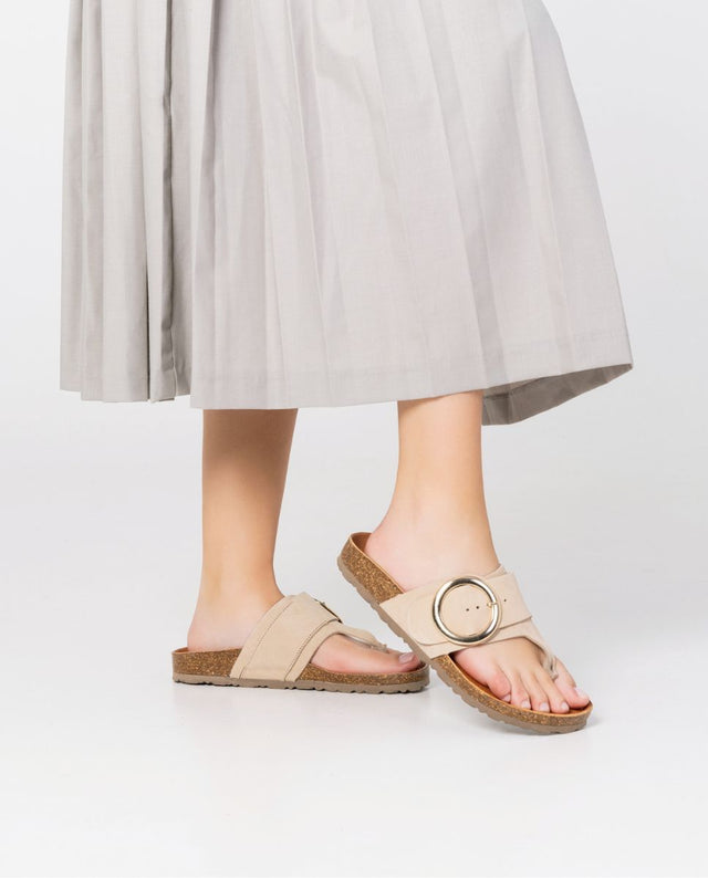 yokono Sandalia plana Granada 704 beige Rebajas