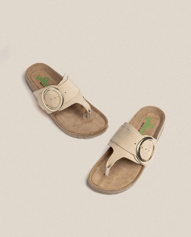 yokono Sandalia plana Granada 704 beige Rebajas