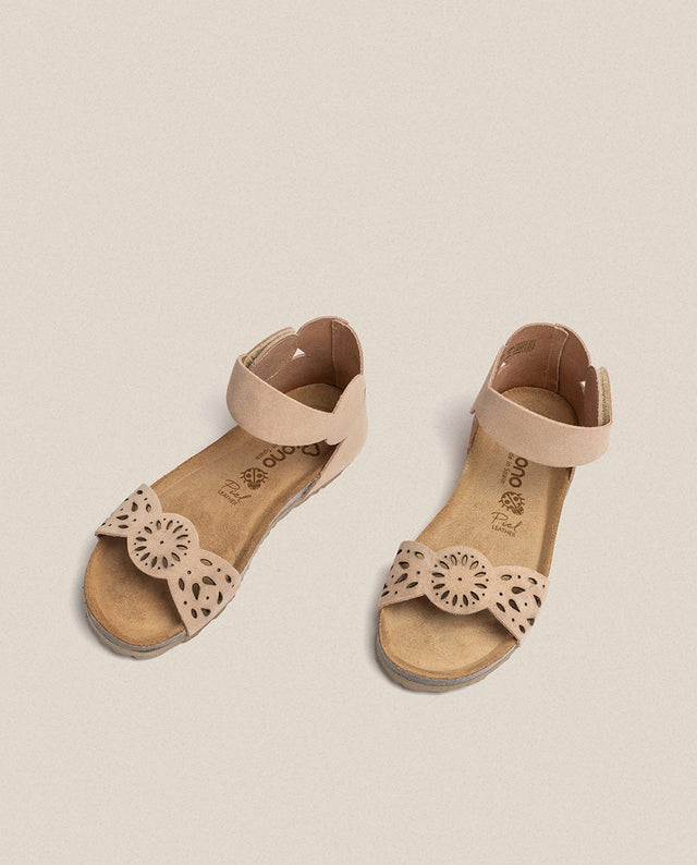 yokono Sandalia plana Villa 086 beige Gran oferta