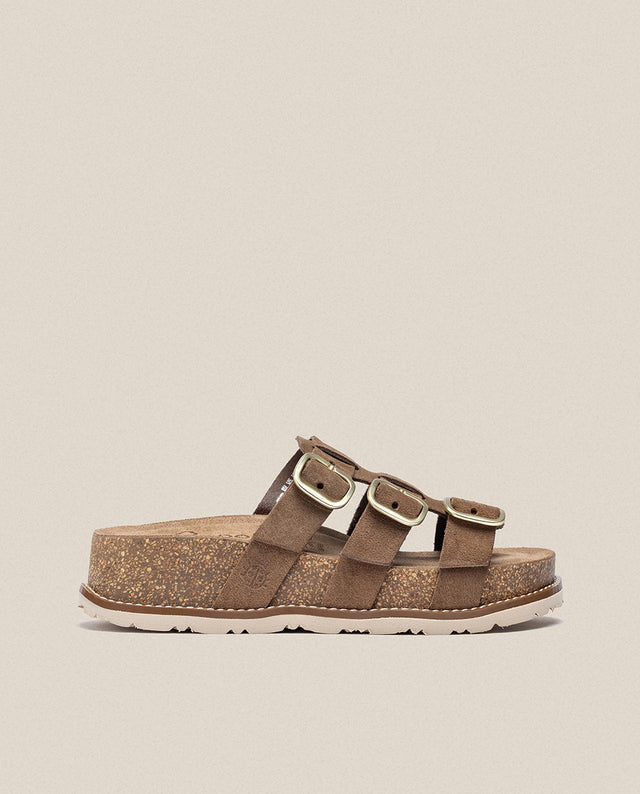 yokono Sandalia de plataforma Oca 004 marrón Mejor oferta