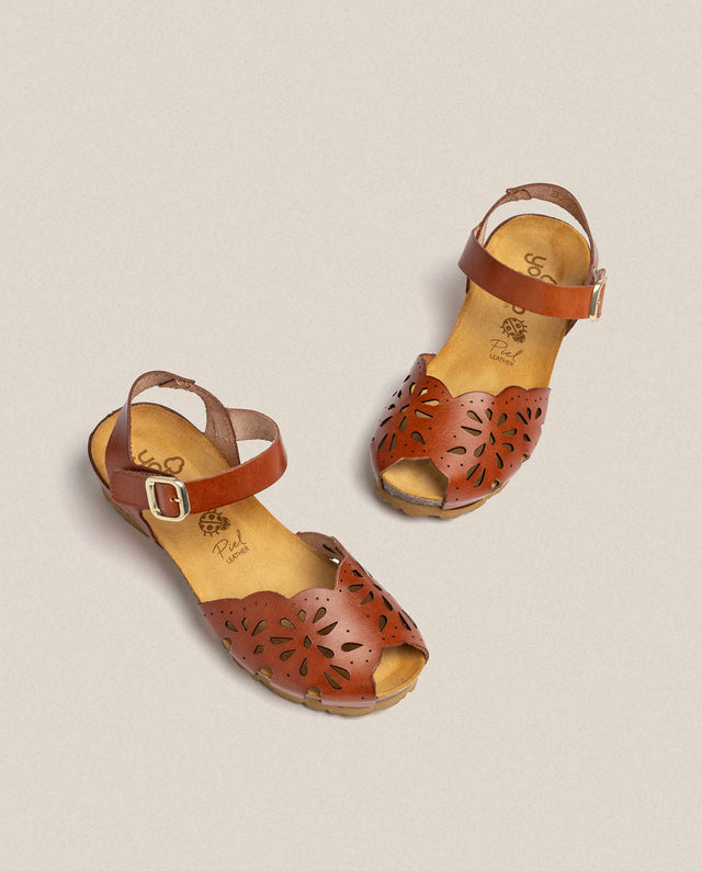 yokono Sandalia de cuña Monaco 047 marrón COMPRAR AHORA