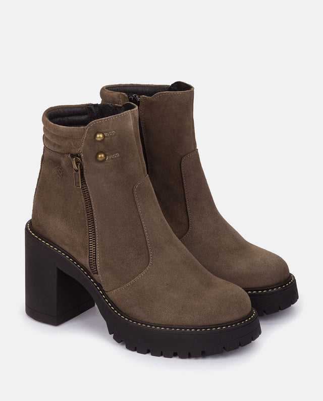 yokono Botín de tacón TUNA-002 MARRON Oferta exclusiva