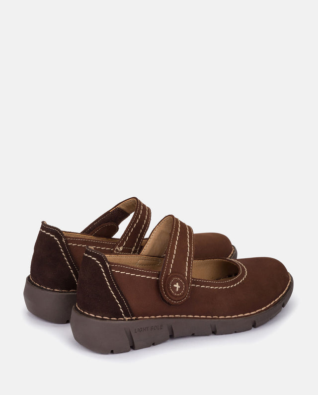 yokono Zapato plano Olba 005 marron Rebajas de fin de temporada