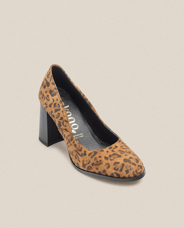 yokono Zapato de tacón LOIR-001 leopardo Gran oferta
