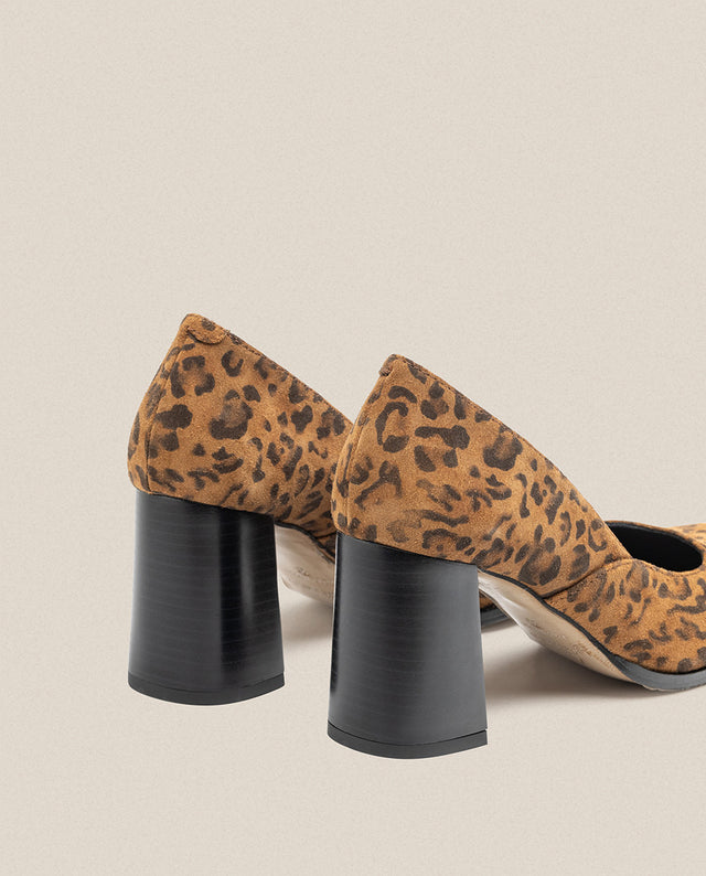 yokono Zapato de tacón LOIR-001 leopardo Gran oferta