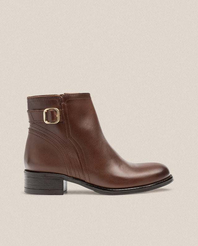 yokono Botín plano MONS-007 marrón Ventas relámpago