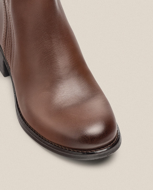 yokono Botín plano MONS-007 marrón Ventas relámpago