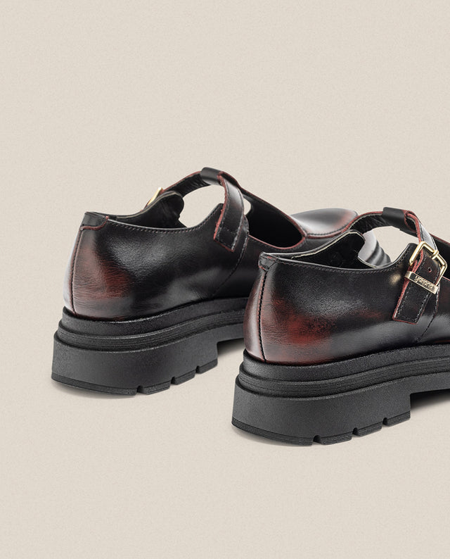 yokono Zapato plano CHAM-003 burdeos Oferta especial