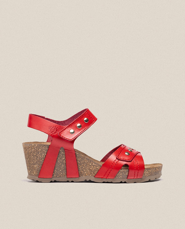 yokono Sandalia cuña Cadiz 303 rojo Superdescuento