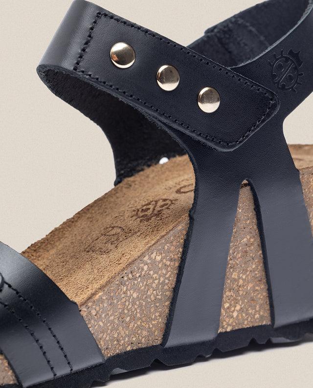 yokono Sandalia cuña Cadiz 303 negro Liquidación