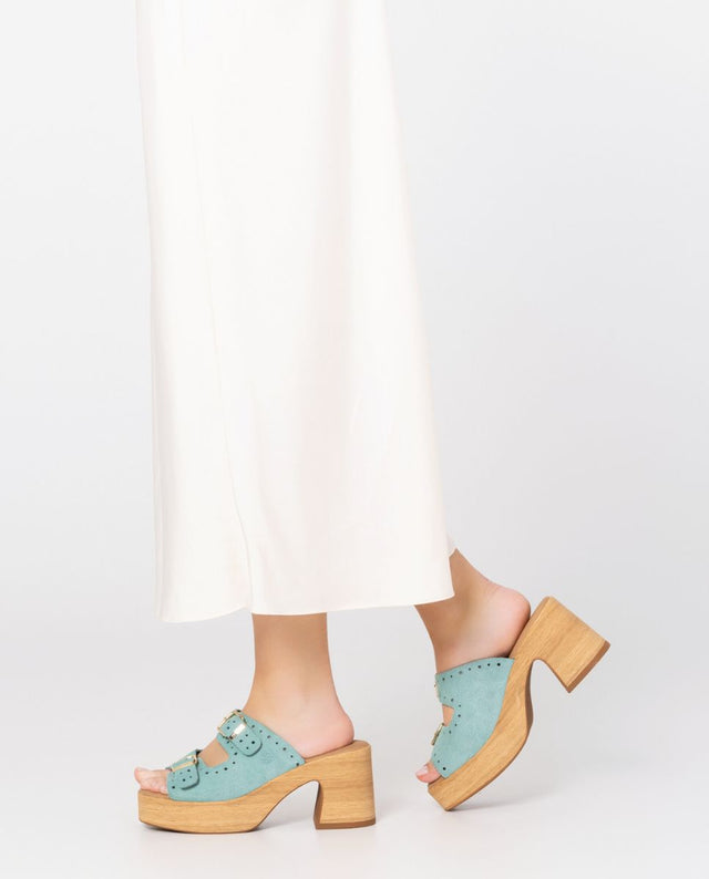 yokono Sandalia tacón Bonai 003 azul Oferta exclusiva
