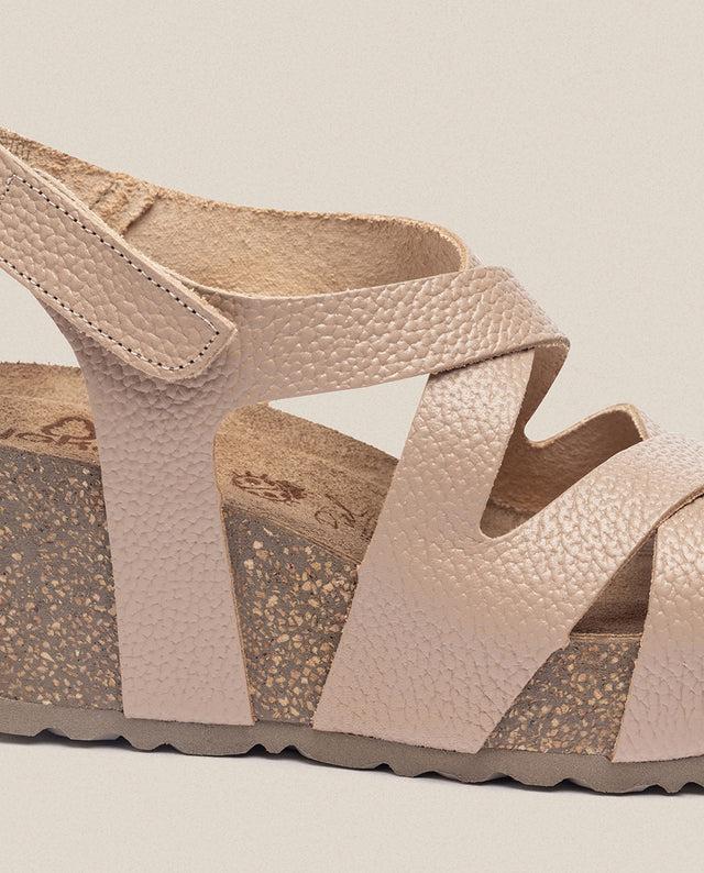 yokono Sandalia cuña Bari 303 beige Descuento por venta flash