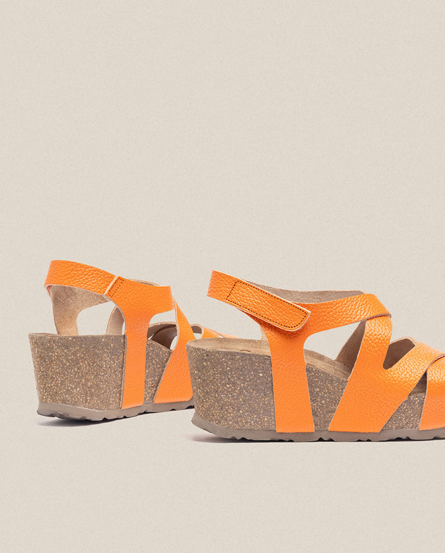 yokono Sandalia cuña Bari 303 naranja Ofertas especiales