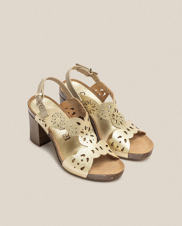 yokono Sandalia de tacón Ponza 006 dorado Outlet