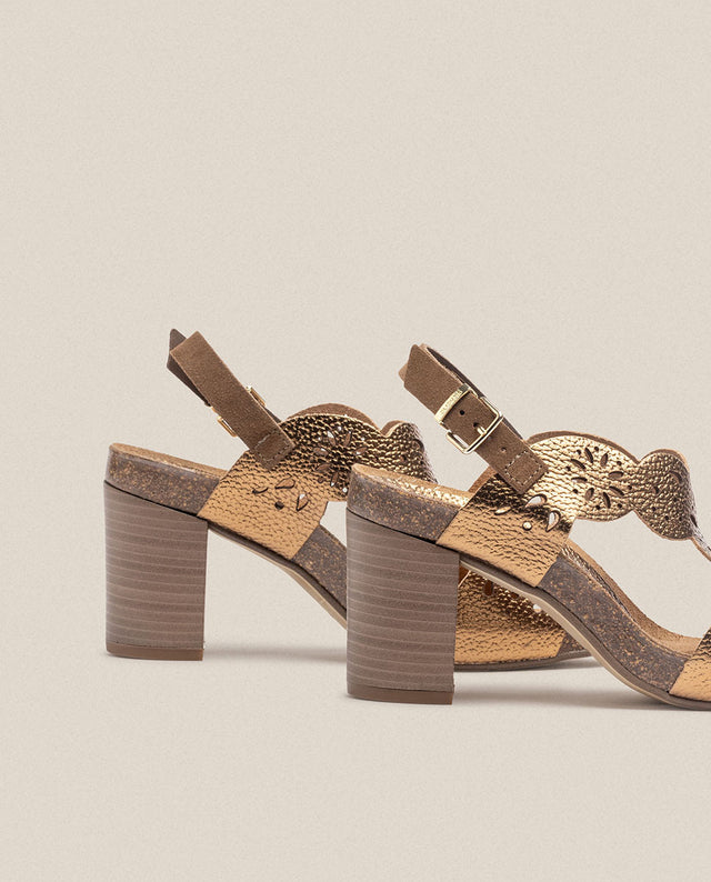 yokono Sandalia de tacón Ponza 006 marron Outlet online