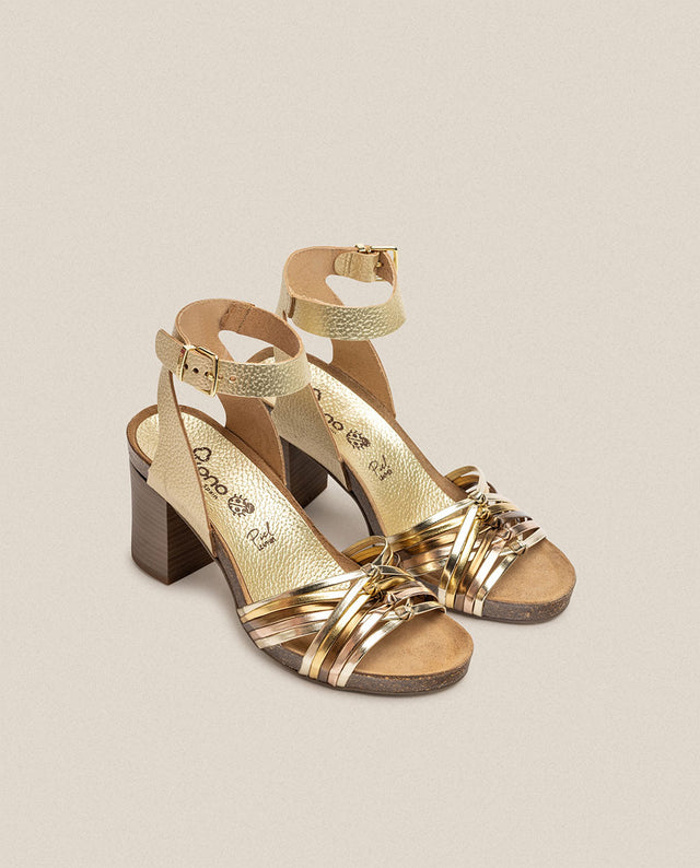 yokono Sandalia de tacón Ponza 005 dorado Ofertas
