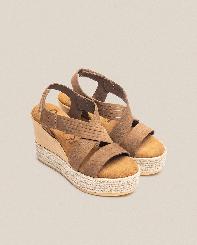 yokono Sandalia de cuña Mey 003 marron En oferta