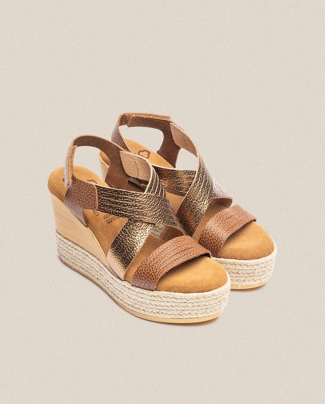 yokono Sandalia de cuña Mey 003 marron Gran oferta