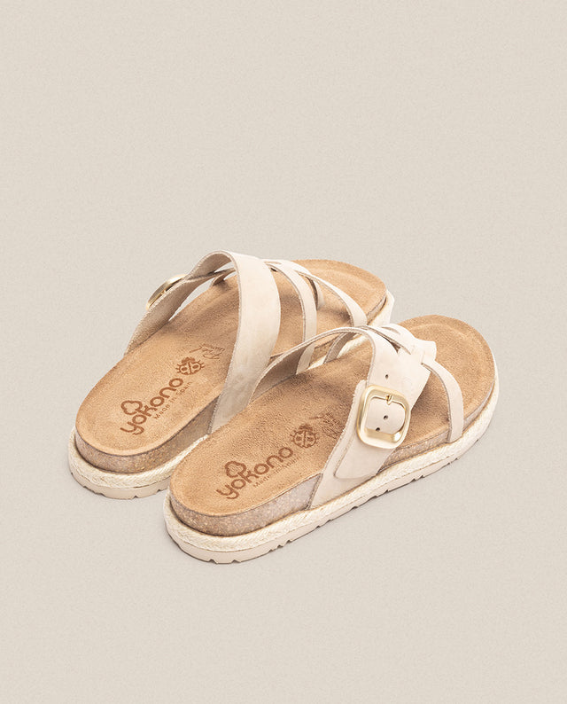 yokono Sandalia plana Arena 003 beige Rebajas de fábrica